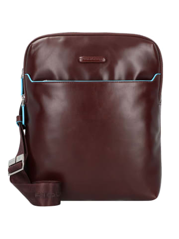 Piquadro Brief Umhängetasche Leder 26 cm in dark brown