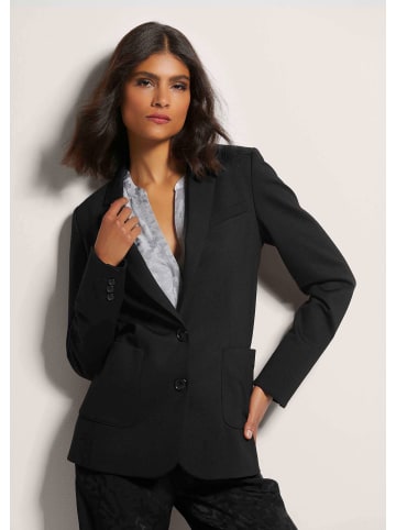 MADELEINE Langer Jersey-Blazer mit Futter in schwarz