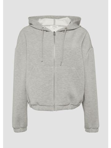 s.Oliver Sweatshirt Jacke in 9400_grau meliert