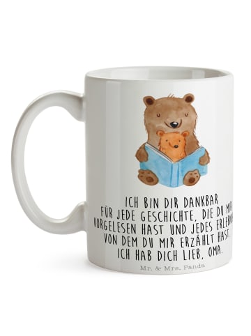 Mr. & Mrs. Panda Tasse Bären Buch mit Spruch in Weiß