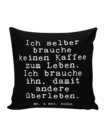 Mr. & Mrs. Panda Dekokissen Ich selber brauche keinen... mit Spruch in Schwarz