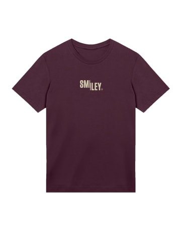 F4NT4STIC T-Shirt SMILEY Beige in maroon
