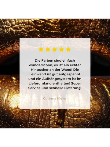 MuchoWow Leinwand bilder Goldene Lippen (BxH)