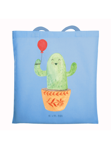 Mr. & Mrs. Panda Tragetasche Kaktus Luftballon ohne Spruch in Sky Blue