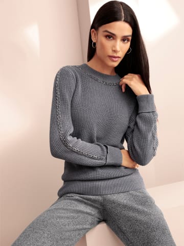Heine Pullover in anthrazit-meliert