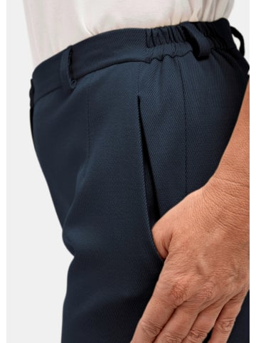 GOLDNER Hose Anna mit Rippenstruktur in dunkelblau