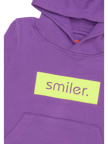 smiler. Kapuzensweatshirt mini-buddy. in lila