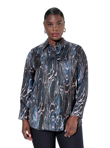 Ulla Popken Hemdbluse in dunkles marine