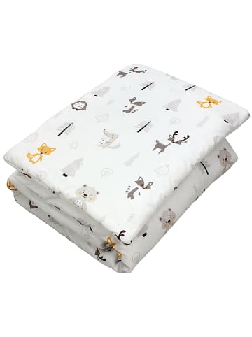 TupTam Kinder Bettdecken Set Gemustert in beige