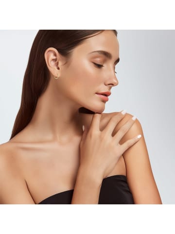 Lucardi 925 Silber Ohrringe Rund