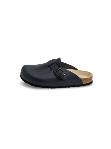VITAFORM Vollrindleder Clogs in blau