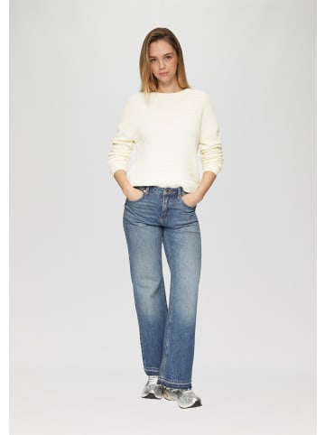 QS Strickpullover langarm in Creme