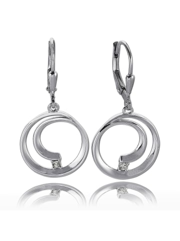 BALIA Silber 925 Damen Ohrhänger Spirale Ohrring ca. 3,4cm