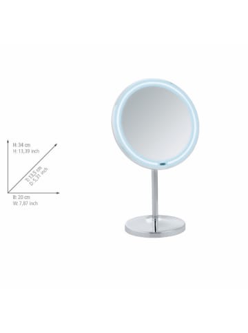 Wenko LED Kosmetik-Standspiegel Onno, LED Kosmetik-Standspiegel Mod. Onno in Chrom