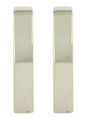 Adeliás Damen Ohrringe – Klappcreole aus 925 Silber in gold