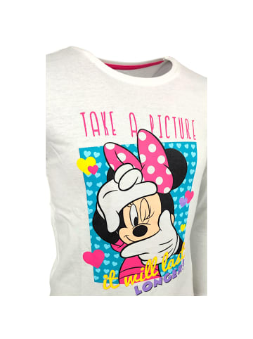 Disney Minnie Mouse Langarmshirt Disney Minnie Mouse in Creme