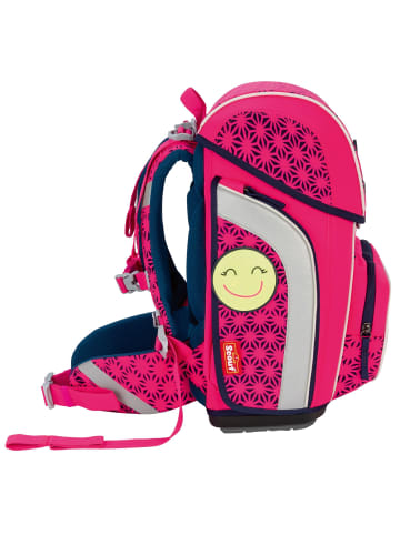 Scout Genius Neon Safety DIN Schulranzen-Set 4-teilig in pink glow