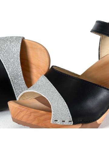 Woody Sandale in silber