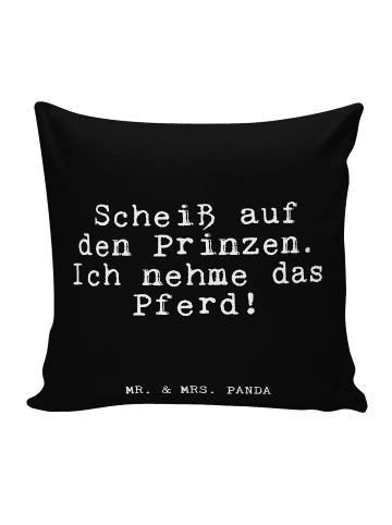 Mr. & Mrs. Panda Kissen Problem auf den Prinzen.... mit Spruch in Schwarz