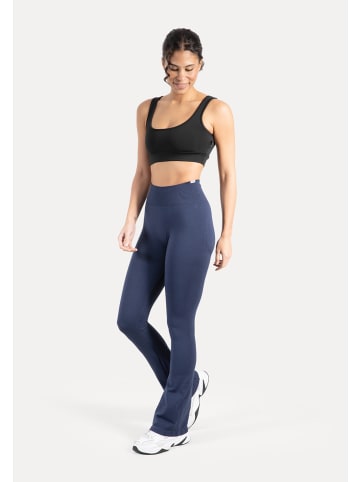 SMILODOX Schlaghose Leggings Aylin Scrunch in Dunkelblau