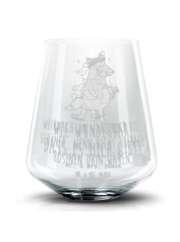 Mr. & Mrs. Panda Tumbler Fuchs Schlittschuhe mit Spruch in Transparent