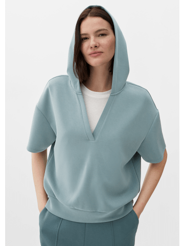 s.Oliver Sweatshirt kurzarm in Petrol