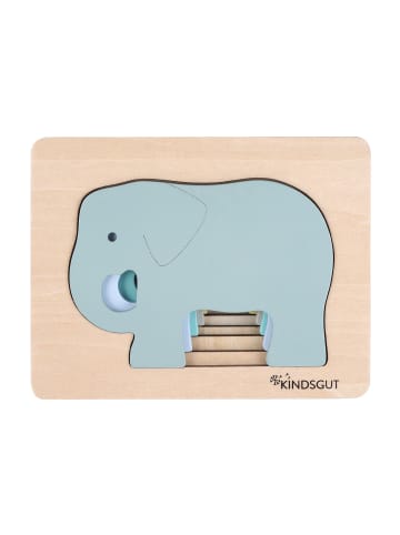 Kindsgut  Tier-Puzzle aus Holz in Elefanten-Design