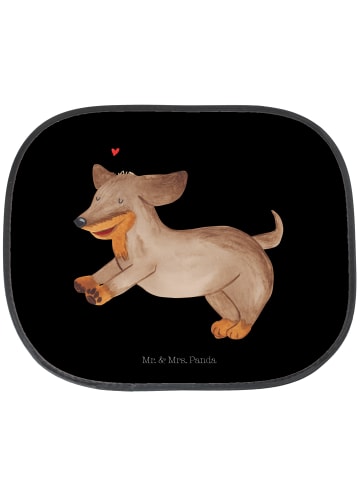 Mr. & Mrs. Panda fenster sonnenschutz Hund Dackel ohne Spruch in Schwarz