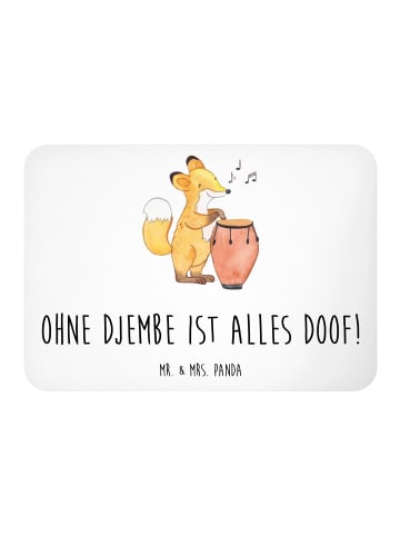 Mr. & Mrs. Panda Magnet Djembe Freude mit Spruch in Weiß