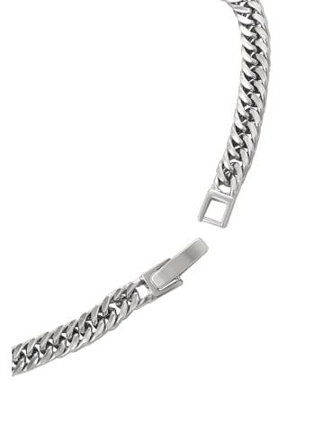 faina Women Curb Chain Link Bracelet in Silver