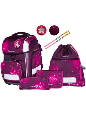 SCHNEIDERS Ergolite Schulranzen-Set 8-teilig in berry cosmos