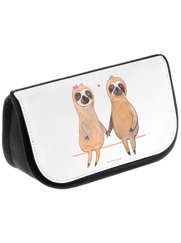 Mr. & Mrs. Panda Kulturbeutel Faultier Pärchen ohne Spruch in Weiß