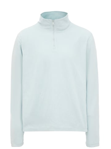 keepsuwarm Herren Fleecepullover in Blasses Türkis