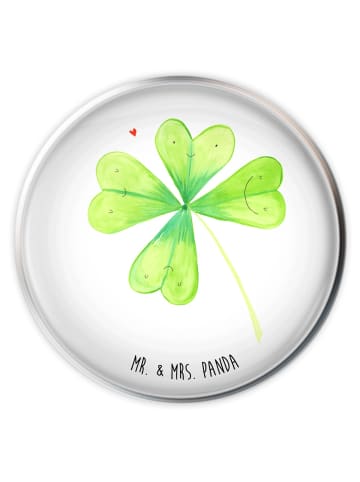 Mr. & Mrs. Panda Waschbecken Verschluss Blume Kleeblatt ohne Spruch in Weiß