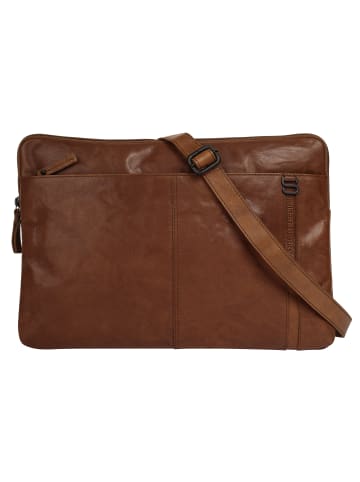 SPIKES & SPARROW Dokumententasche LAPTOP SLEEVE echt Leder in cognac