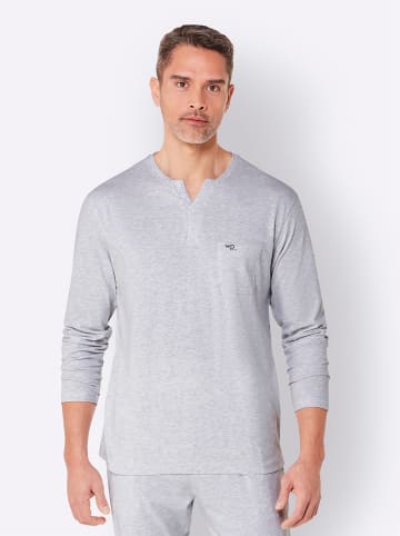 WITT WEIDEN Schlafanzug-Shirt in hellgrau-meliert