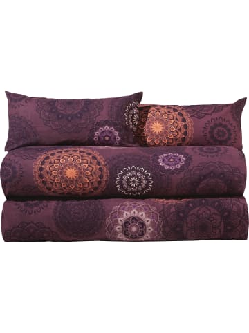 Erwin Müller Single-Jersey Bettwäsche Sparpaket 4-tlg. in aubergine