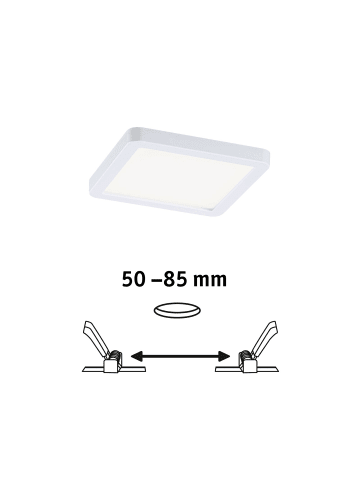 paulmann EB Panel AREO VariFit IP44 6,5W 4000K 118x118mm Weiß