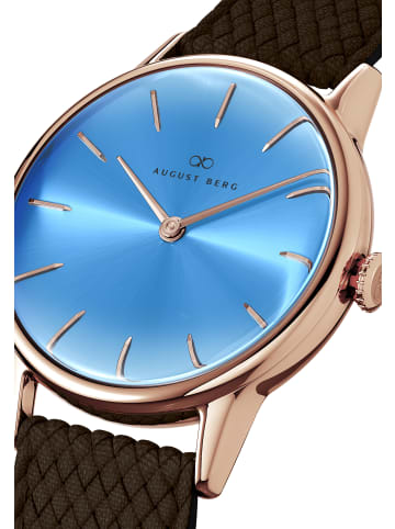 August Berg Armbanduhr Serenity Sky N°2 in rosegold sky_blue