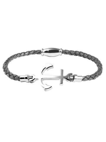 Adeliás Damen Armband Anker aus Edelstahl 18 cm in silber