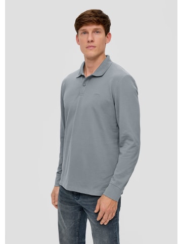 s.Oliver Polo-Shirt langarm in Grau