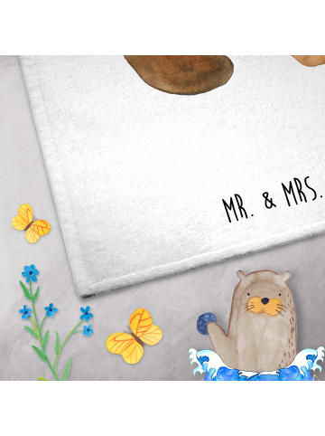 Mr. & Mrs. Panda Handtuch Bär Vermissen ohne Spruch in Weiß