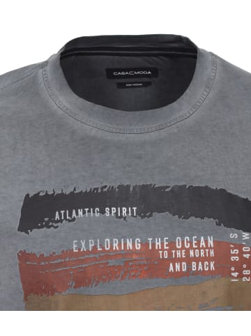 CASAMODA T-Shirt in graues Mittelblau