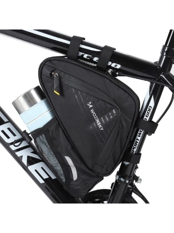Wozinsky Fahrradtasche 1,5l unter dem Rahmen Schwarz in Schwarz
