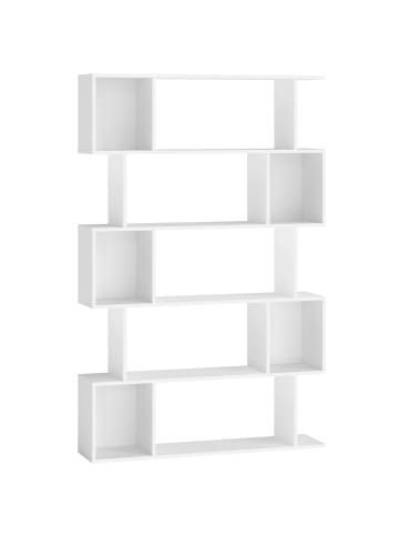 VASAGLE Bücherregal Custos in Weiß - (B)90 x (H)159 x (T)24 cm
