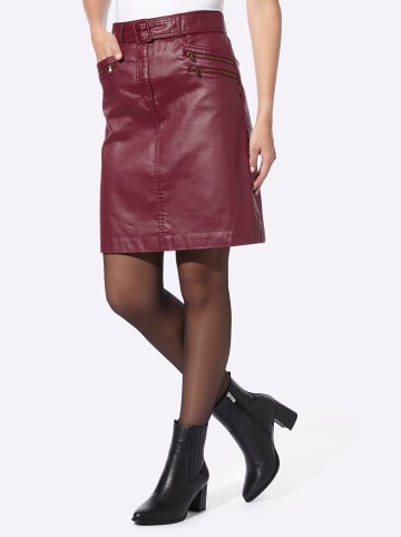 Heine Jeans-Rock in dunkelrot