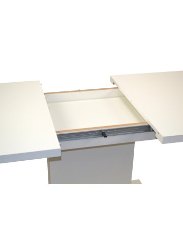 möbel-direkt Säulentisch 120-160 cm Sonja in weiß