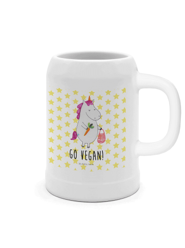 Mr. & Mrs. Panda Seidel Einhorn Vegan mit Spruch in Weiß