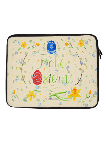Mr. & Mrs. Panda Laptoptasche Ostern Frohe Ostern ohne Spruch in Blumig