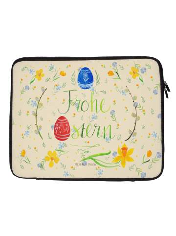 Mr. & Mrs. Panda Notebook Tasche Ostern Frohe Ostern ohne Spruch in Blumig